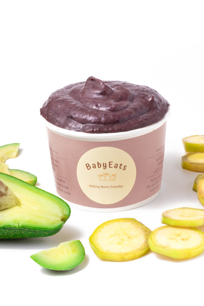 Banana, Avocado & Blueberries