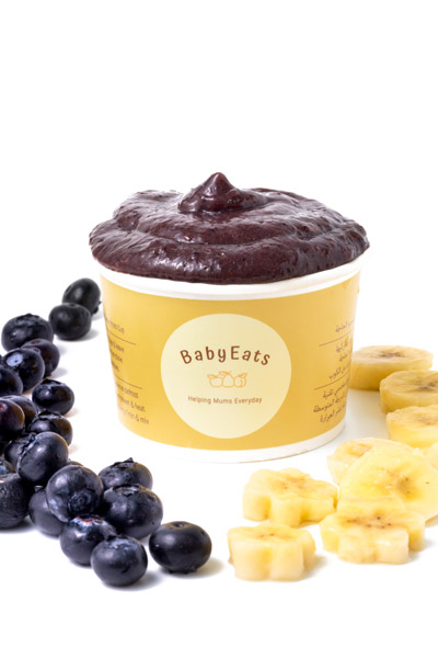 Banana & Blueberries